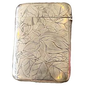 Sterling Silver Art Nouveau Match Case